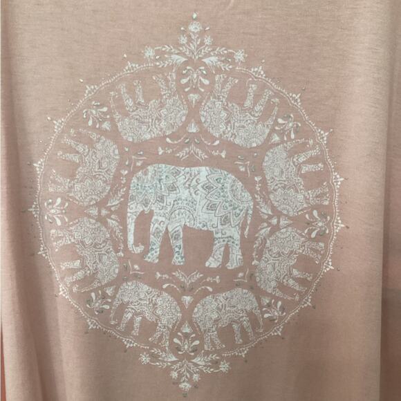 Gaiam NWT Workout Yoga Tank Top Harmony Tank Elephant Peach Skin. - Picture 4 of 7